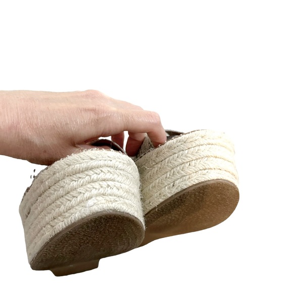 Steve Madden Black White & Gray Cabo Snake Print Espadrille Sandals, Size 10M - Picture 7 of 12